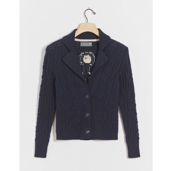 Anchors Away! Cableknit Cardigan NWT S - Picture 2 of 14